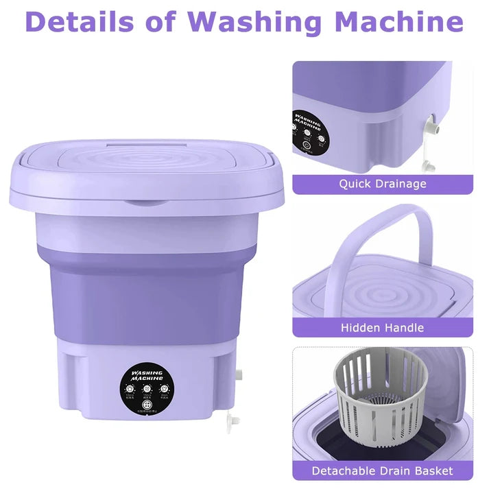 Home.Co- Foldable Mini Washing Machine